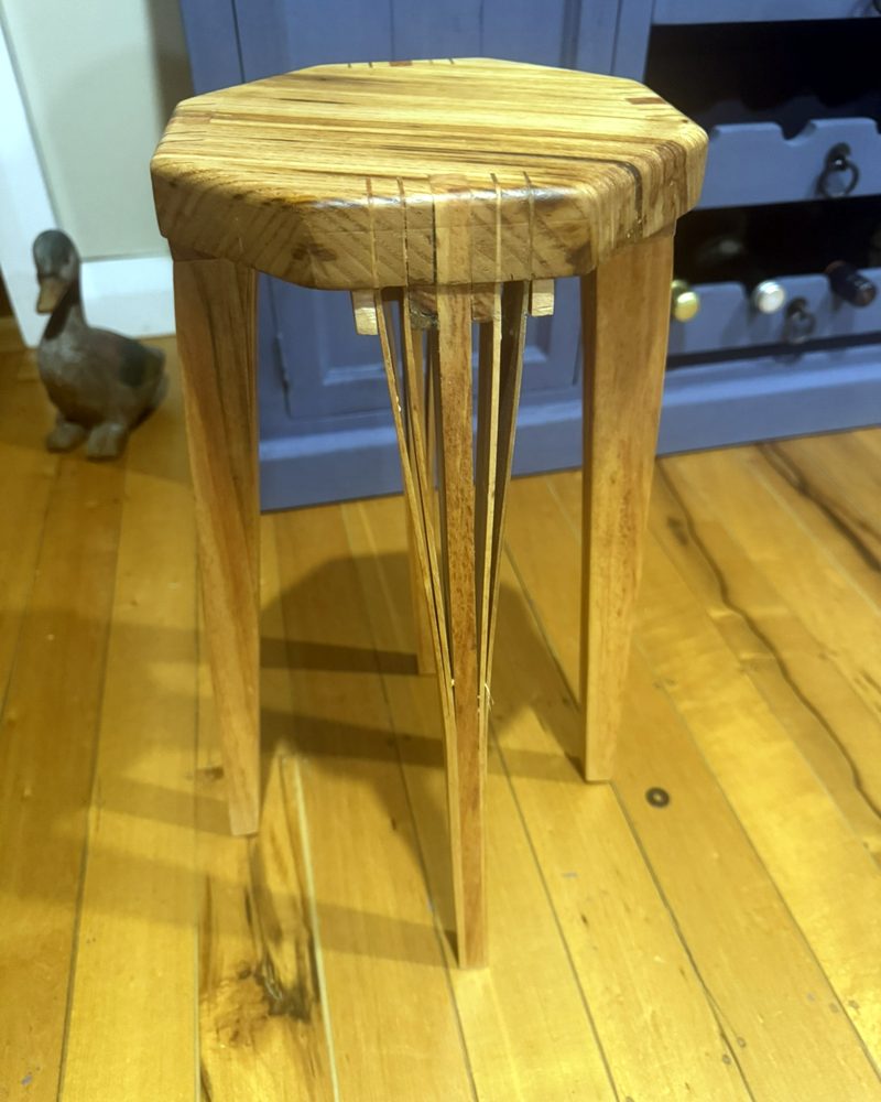 Chestnut octagonal side table