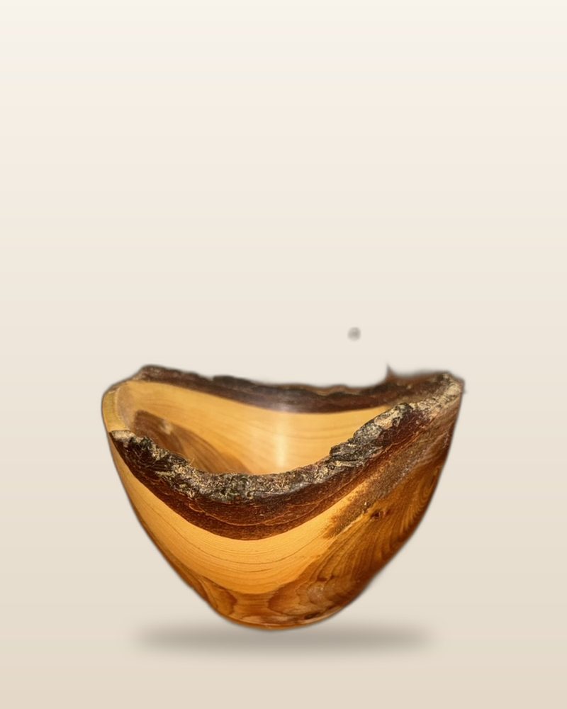 Live-edge plum bowl