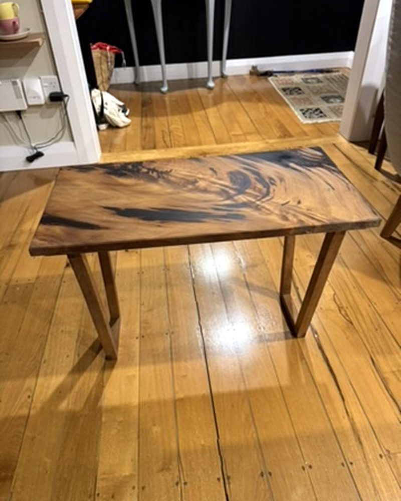 Swamp kauri resin table